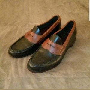 bass two tone loafers